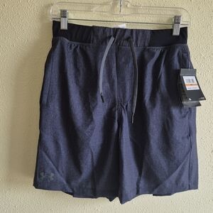 Under Armour Mens Swim Trunks Gray Small